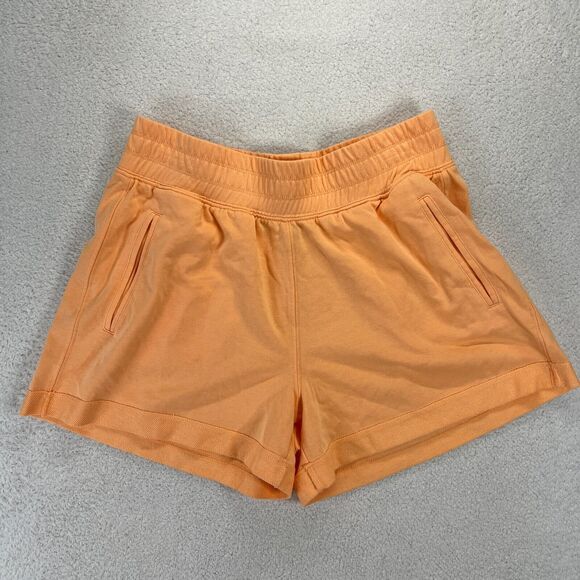 Te Verde Pants - Te Verde Shorts Womens M Medium Orange Elastic Running Yoga Jogging Active